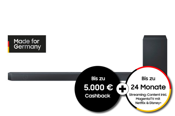 Samsung EM Cashback Aktion: Samsung HW-Q710GD/ZG - Ansicht vorne